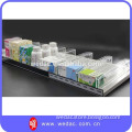 Retail store shelf simplized magnet attached adjustable divider and pusher system